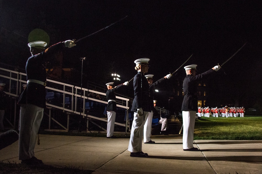 Marine Barracks Washington Evening Parade Dress Rehearsal April 26, 2017