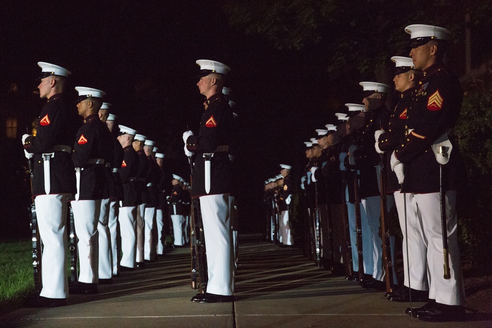 Marine Barracks Washington Evening Parade Dress Rehearsal April 26, 2017