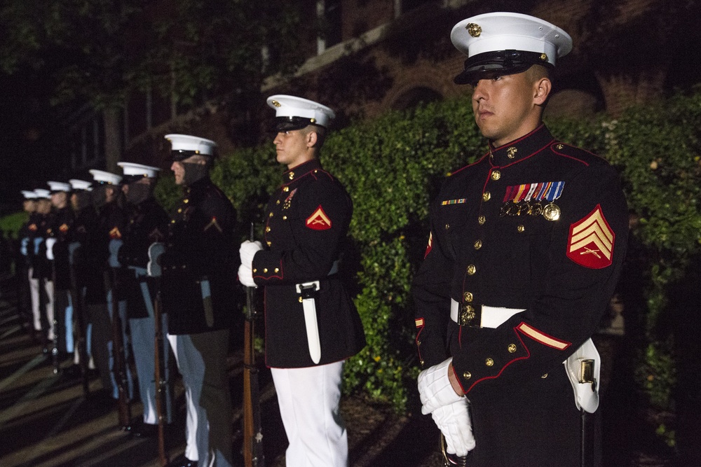 Marine Barracks Washington Evening Parade Dress Rehearsal April 26, 2017