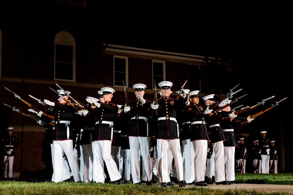 Marine Barracks Washington Evening Parade Dress Rehearsal April 26, 2017