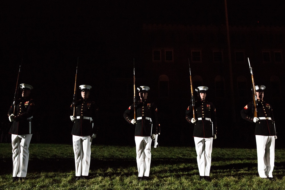 Marine Barracks Washington Evening Parade Dress Rehearsal April 26, 2017