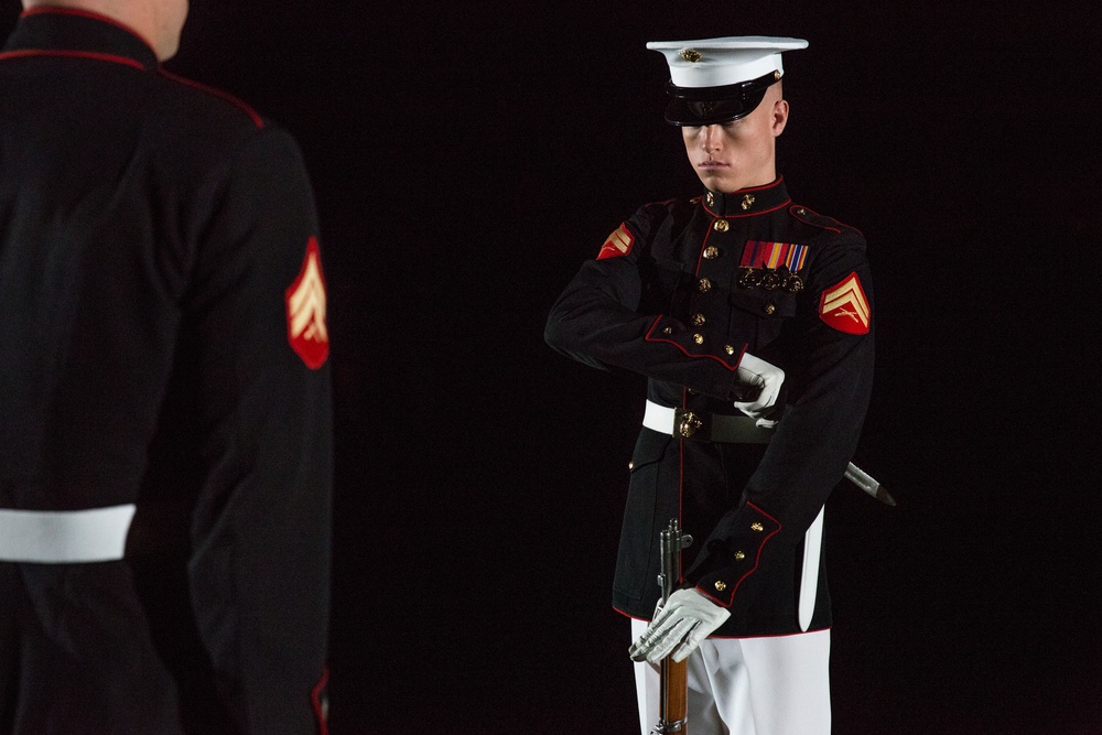 Marine Barracks Washington Evening Parade Dress Rehearsal April 26, 2017