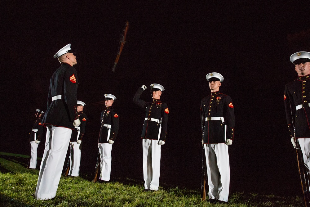 Marine Barracks Washington Evening Parade Dress Rehearsal April 26, 2017