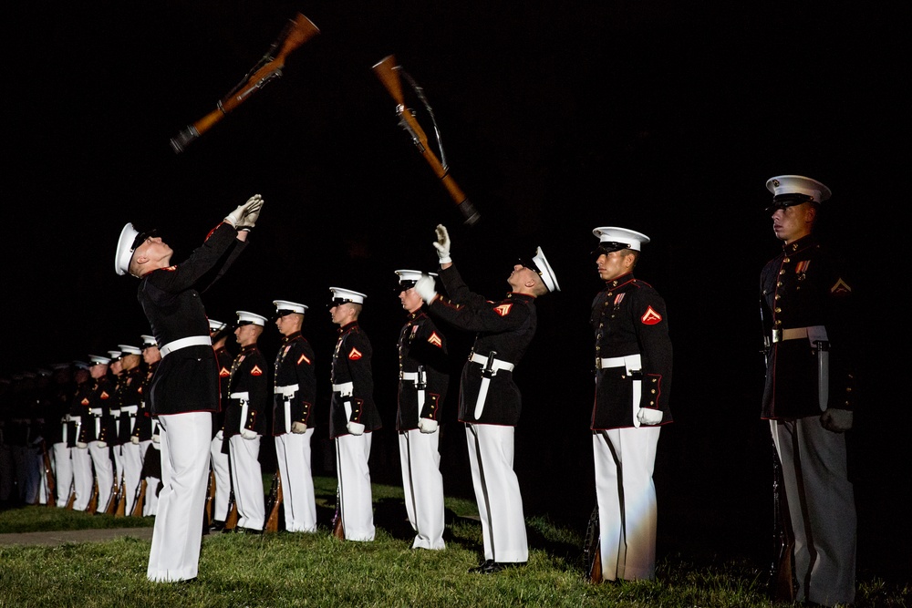 Marine Barracks Washington Evening Parade Dress Rehearsal April 26, 2017