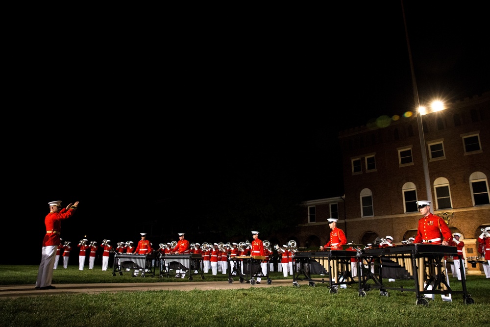 Marine Barracks Washington Evening Parade Dress Rehearsal April 26, 2017