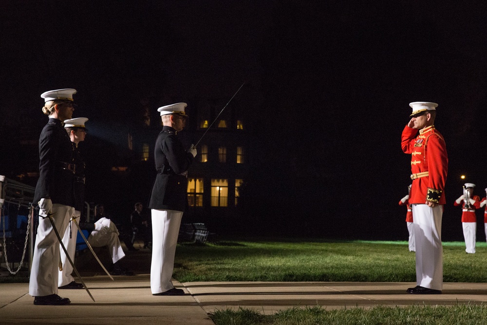 Marine Barracks Washington Evening Parade Dress Rehearsal April 26, 2017