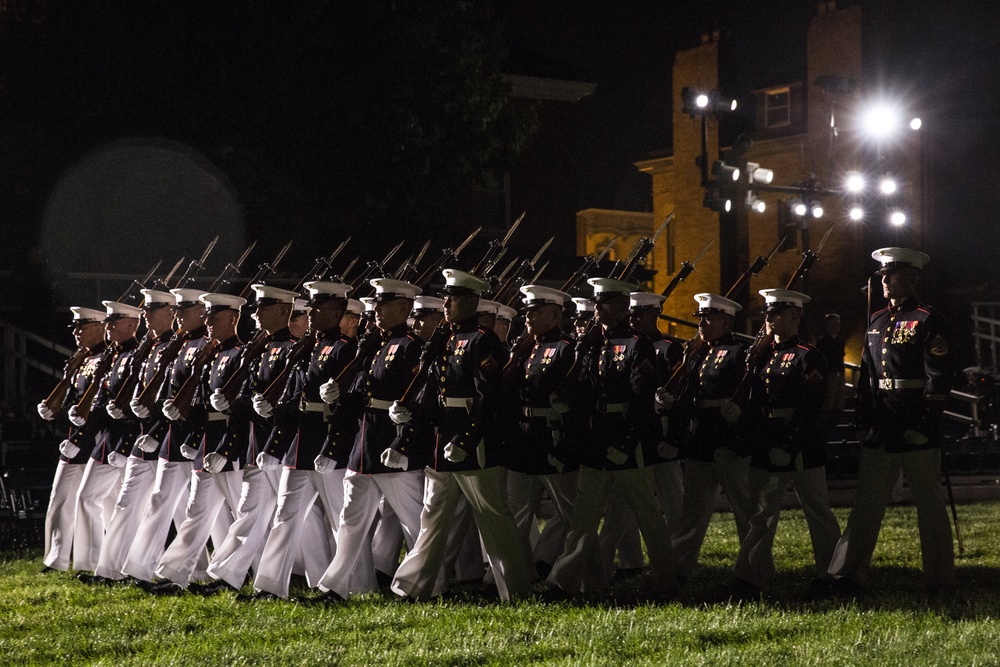 Marine Barracks Washington Evening Parade Dress Rehearsal April 26, 2017