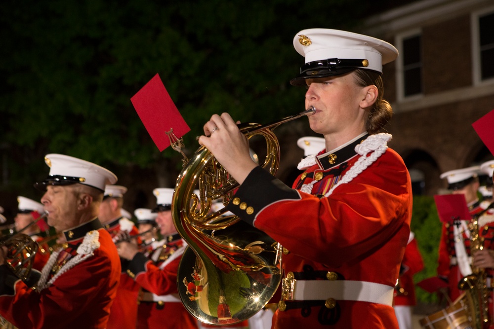 Marine Barracks Washington Evening Parade Dress Rehearsal April 26, 2017