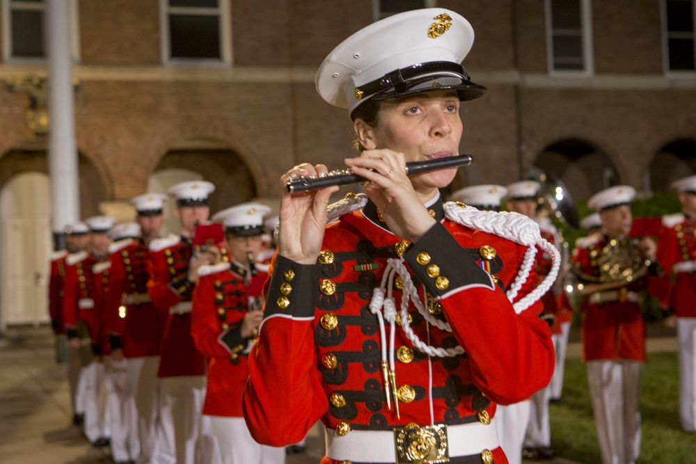 Marine Barracks Washington Evening Parade Dress Rehearsal April 26, 2017