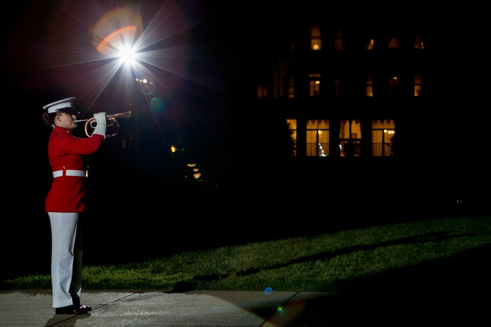 Marine Barracks Washington Evening Parade Dress Rehearsal April 26, 2017