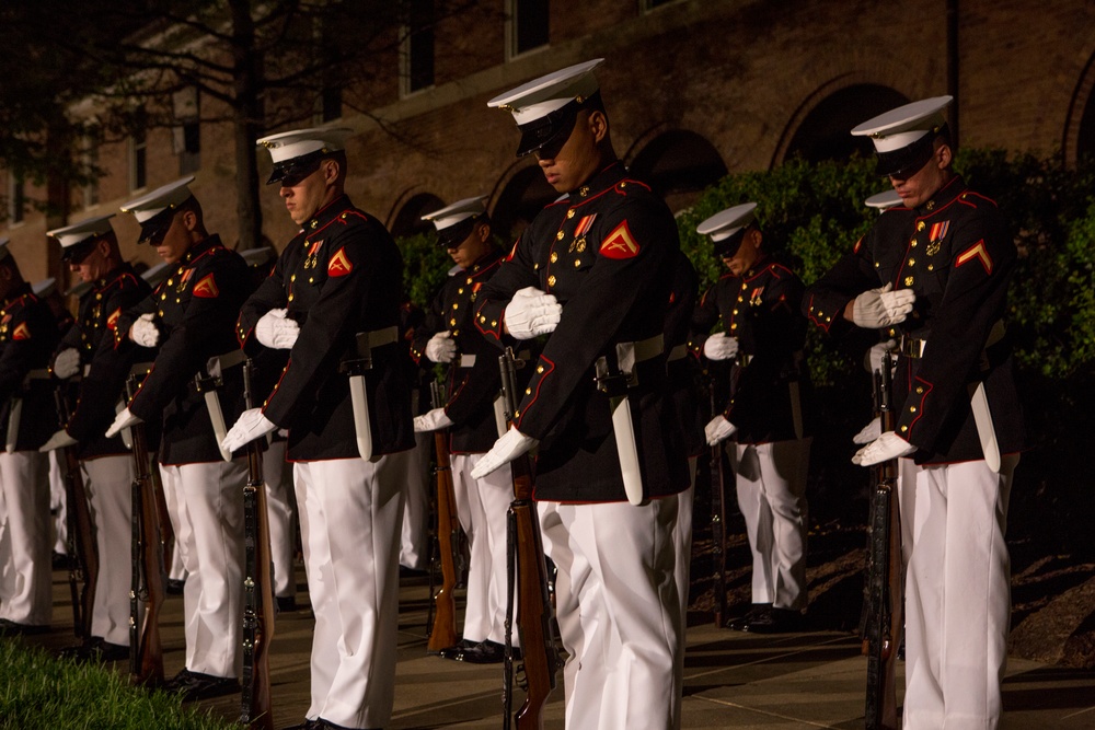 Marine Barracks Washington Evening Parade Dress Rehearsal April 26, 2017