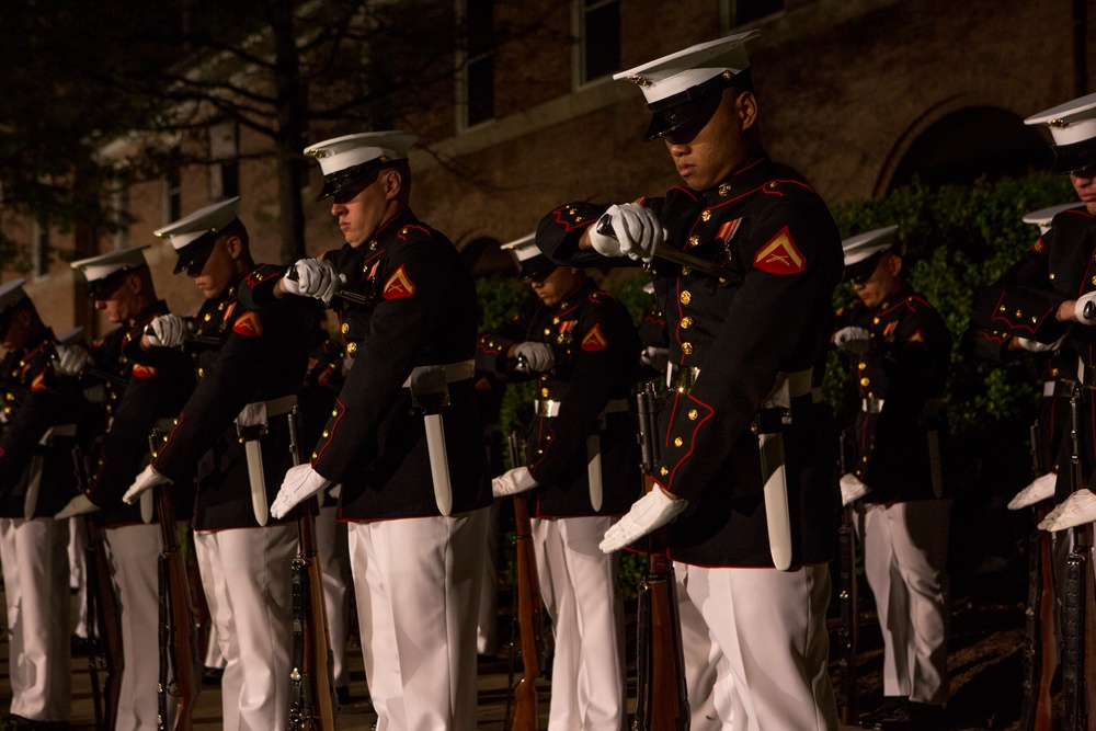 Marine Barracks Washington Evening Parade Dress Rehearsal April 26, 2017