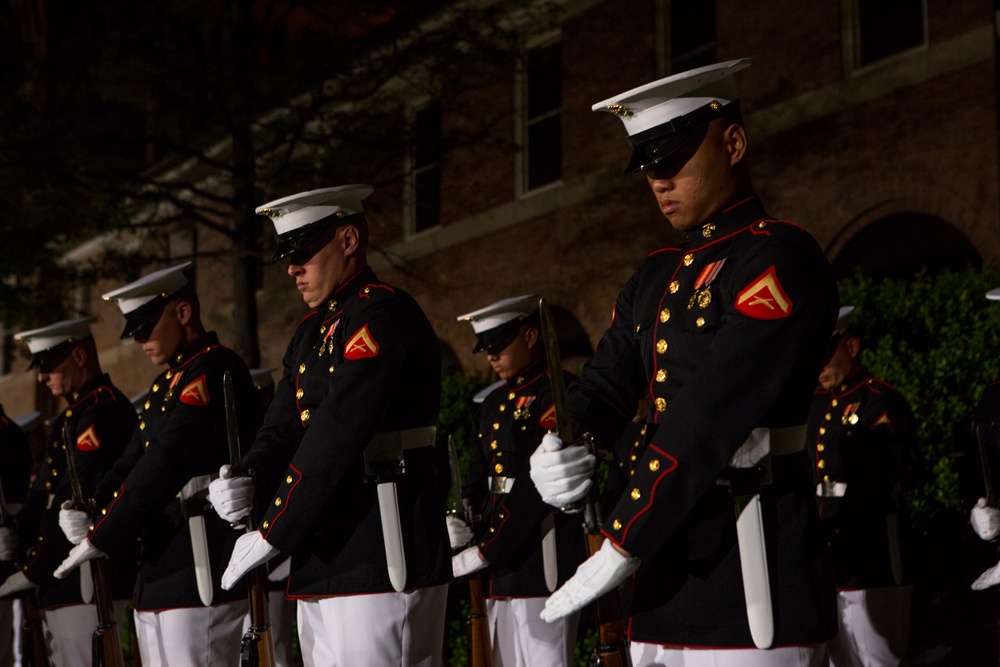 Marine Barracks Washington Evening Parade Dress Rehearsal April 26, 2017