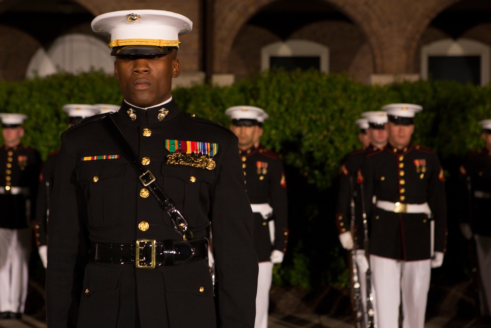 Marine Barracks Washington Evening Parade Dress Rehearsal April 26, 2017