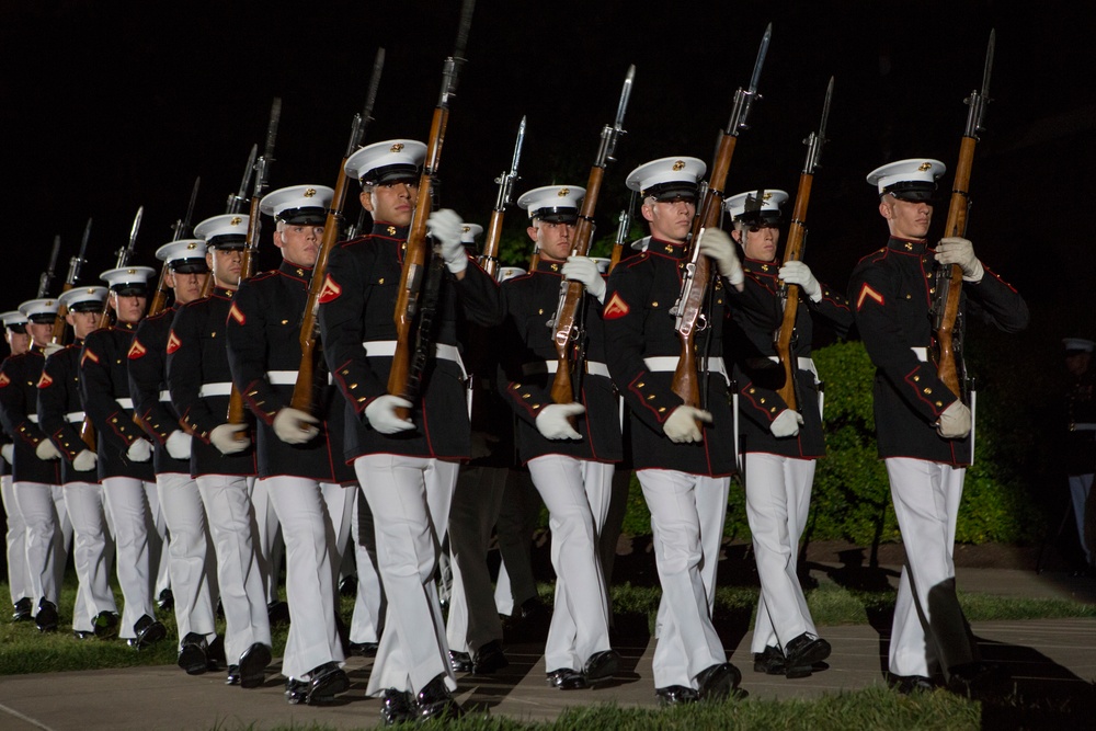 Marine Barracks Washington Evening Parade Dress Rehearsal April 26, 2017