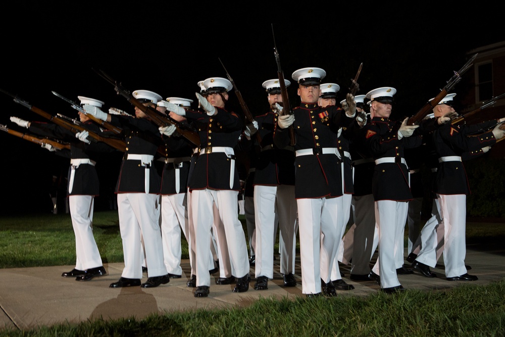 Marine Barracks Washington Evening Parade Dress Rehearsal April 26, 2017