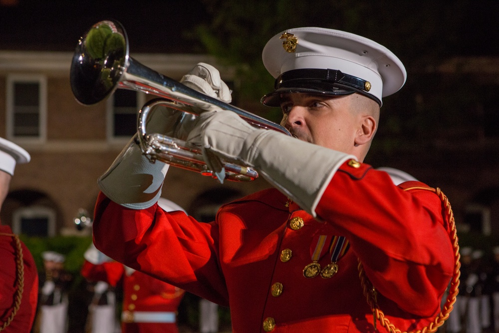 Marine Barracks Washington Evening Parade Dress Rehearsal April 26, 2017