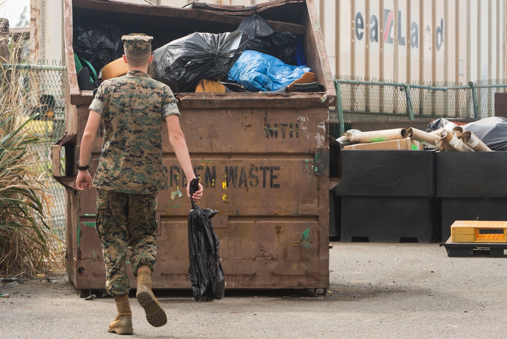 Marines participate in “Malama Ka Aina” base cleanup