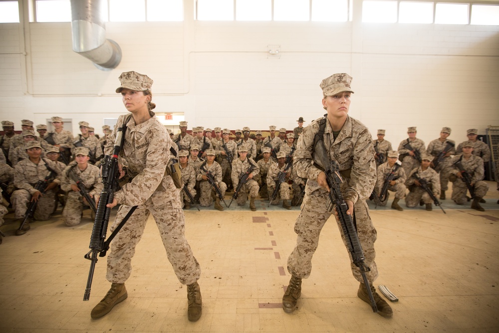 DVIDS Images Marine recruits learn combat shooting fundamentals on