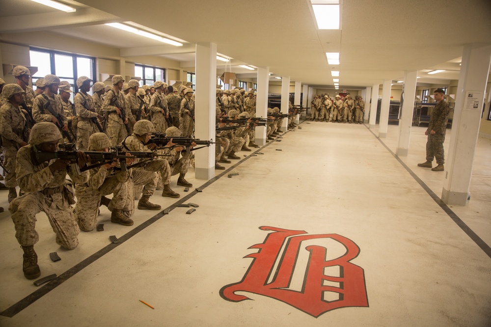 DVIDS Images Marine recruits learn combat shooting fundamentals on