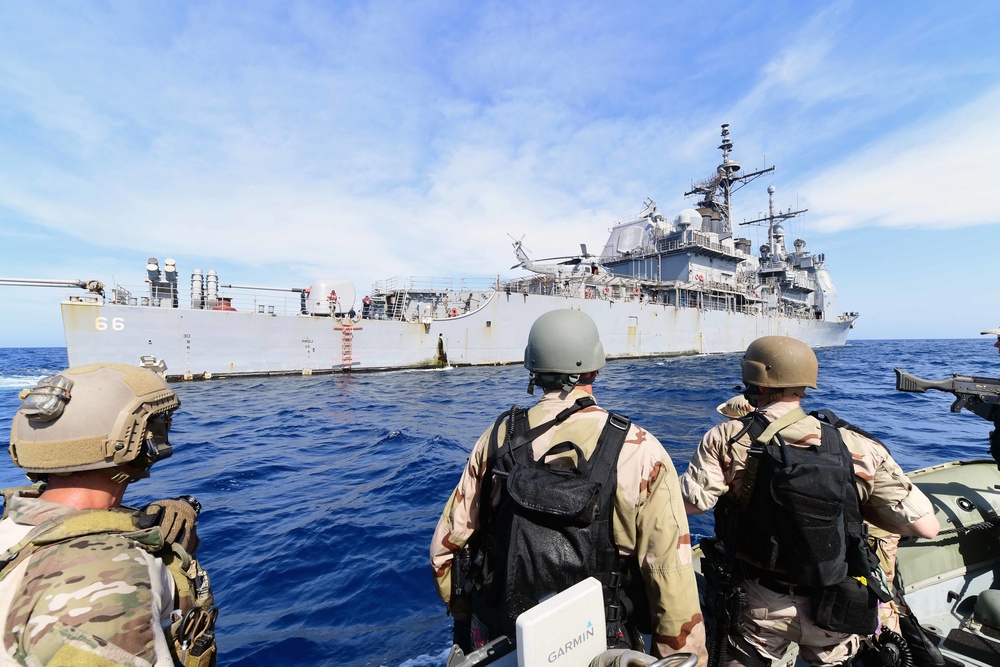 Hué City is deployed in the U.S. 5th Fleet area of operations in support of maritime security operations designed to reassure allies and partners and preserve the freedom of naviation and the free flow of commerce in the region