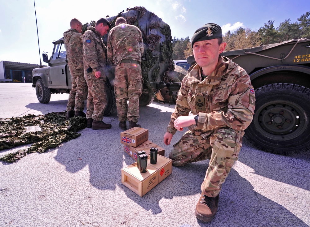 UK Troops prep for exercise in Germany