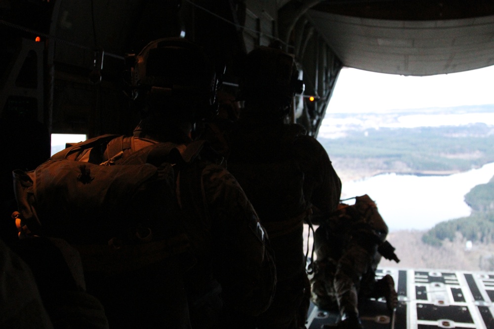 U.S. SOF prepare for airborne operations over Sweden