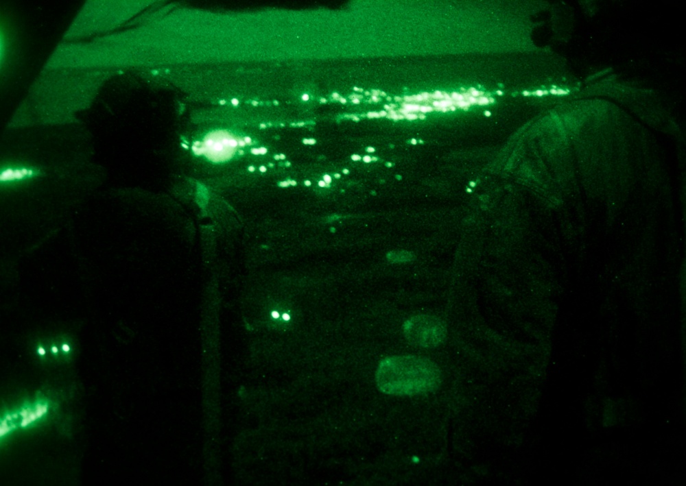 U.S. SOF conduct airborne operations at night over Sweden