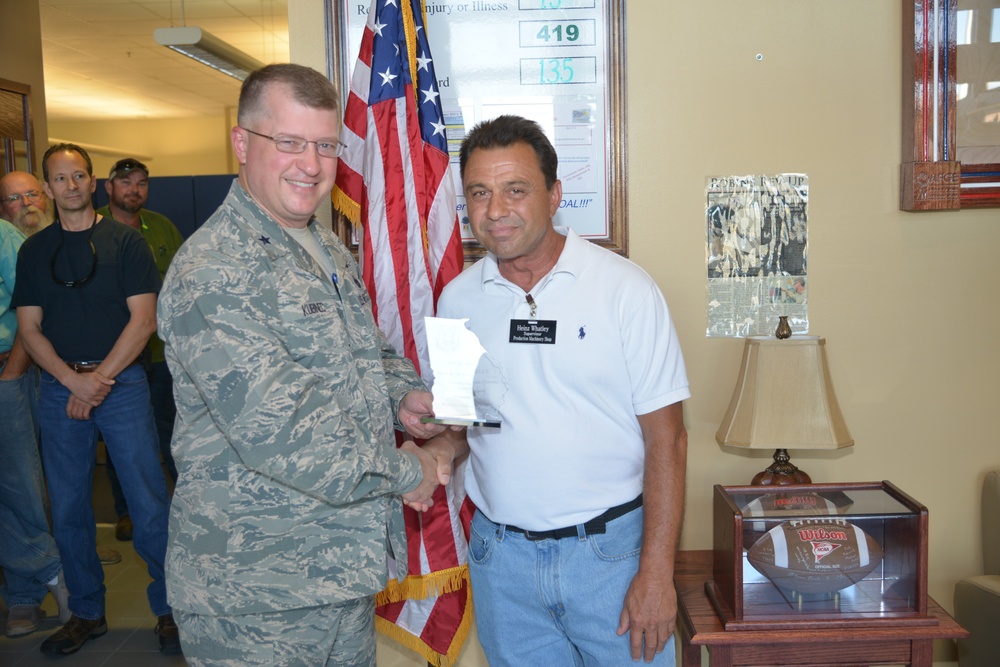 First quarter awards and 30-year service pins to WR-ALC military and civilian employees.