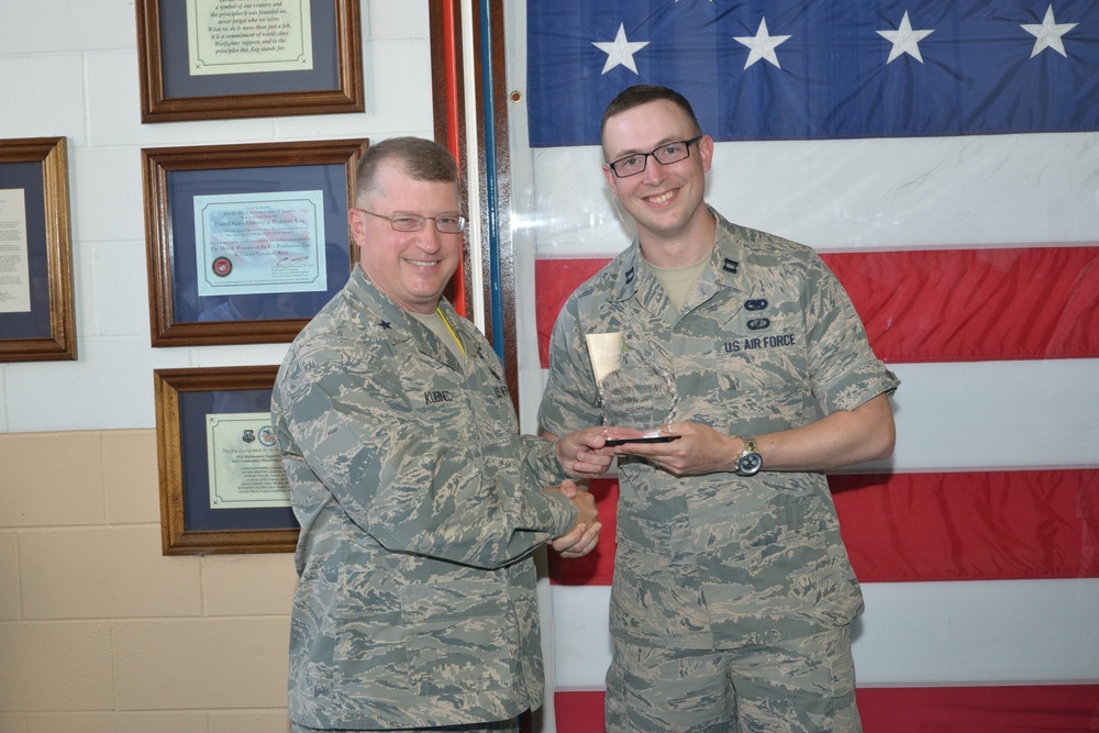 First quarter awards and 30-year service pins to WR-ALC military and civilian employees.