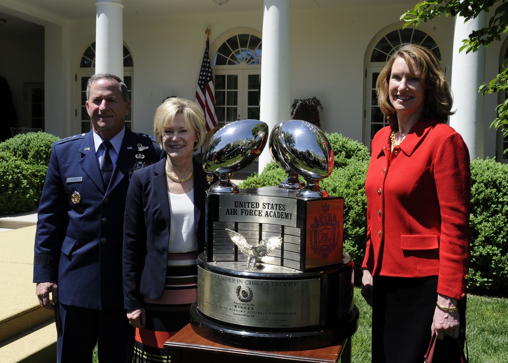 Trump presents CINC Trophy to USAFA
