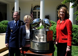 Trump presents CINC Trophy to USAFA