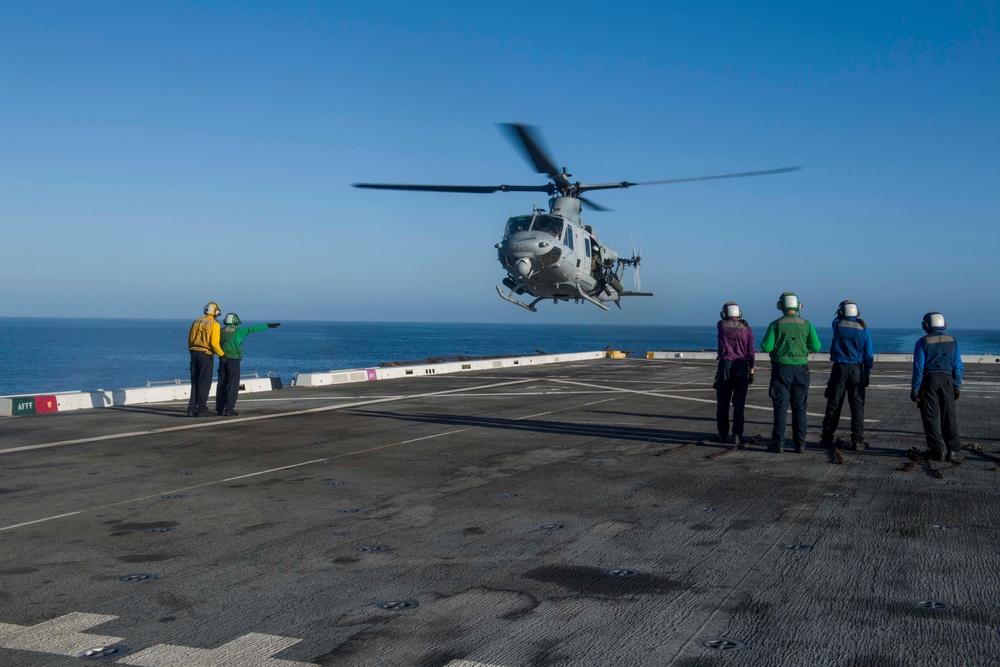 Flight Deck Operations Aboard USS San Diego (LPD 22)