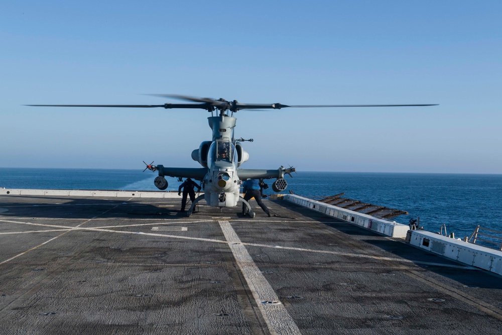 Flight Deck Operations Aboard USS San Diego (LPD 22)