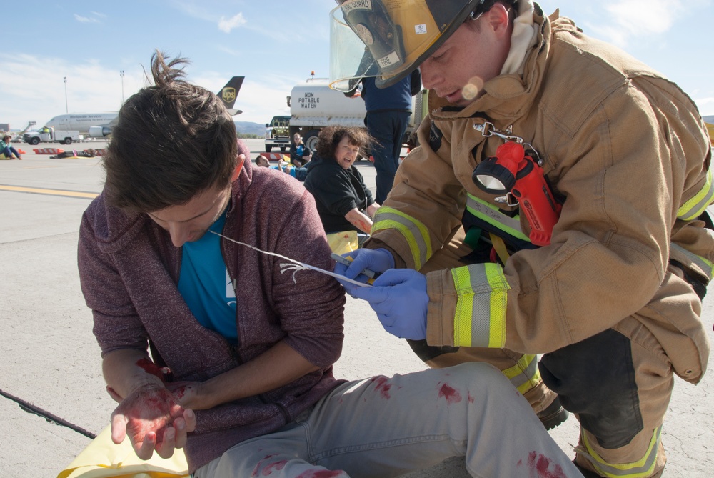 Nevada Air National Guard Firefighters participate in interagency exercise
