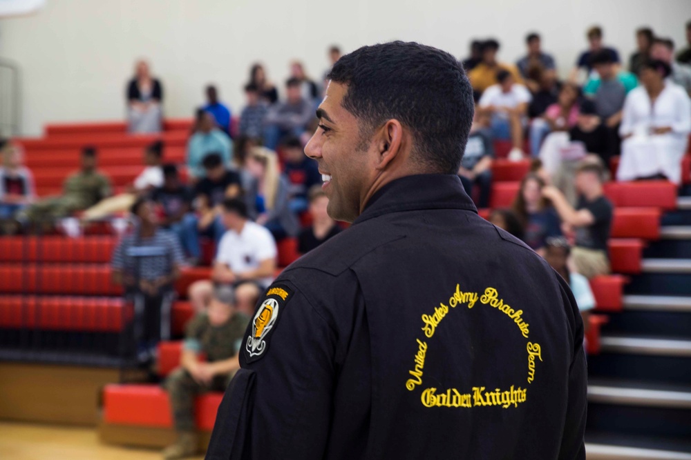 Greeting Golden Knights