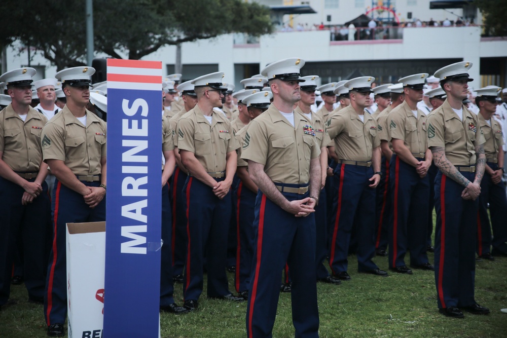 3/2 Marines fall in for Fleet Week Port Everglades