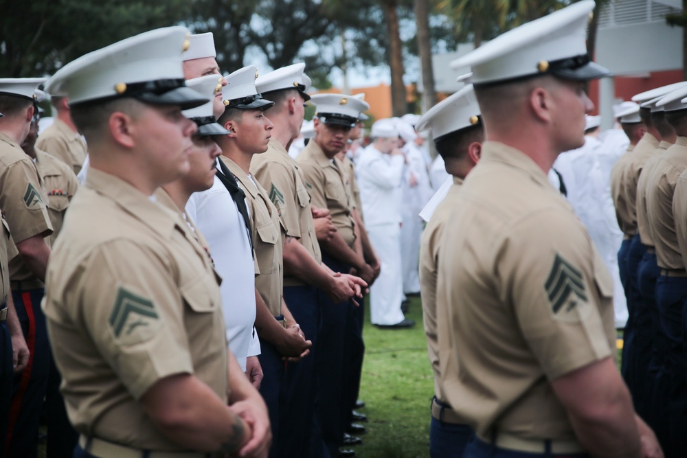 3/2 Marines fall in for Fleet Week Port Everglades