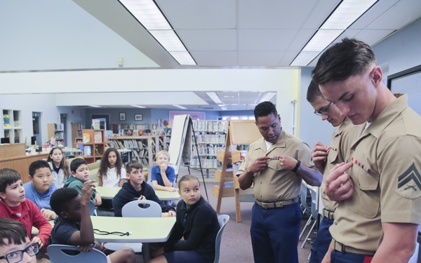 FW PEV: Marines Visit Silver Ridge Elementary School