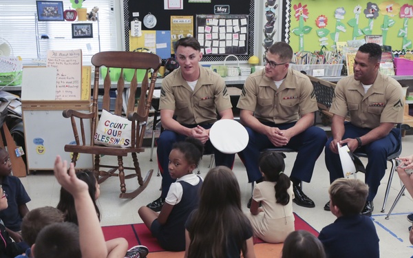 FW PEV: Marines Visit Silver Ridge Elementary School