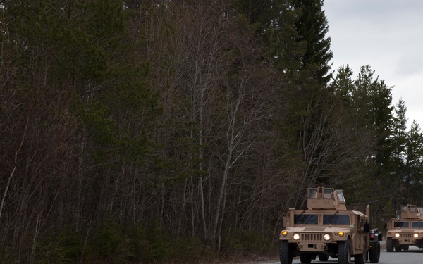 Hit the Road | STRATMOBEX Marines conduct convoy ops in Norway
