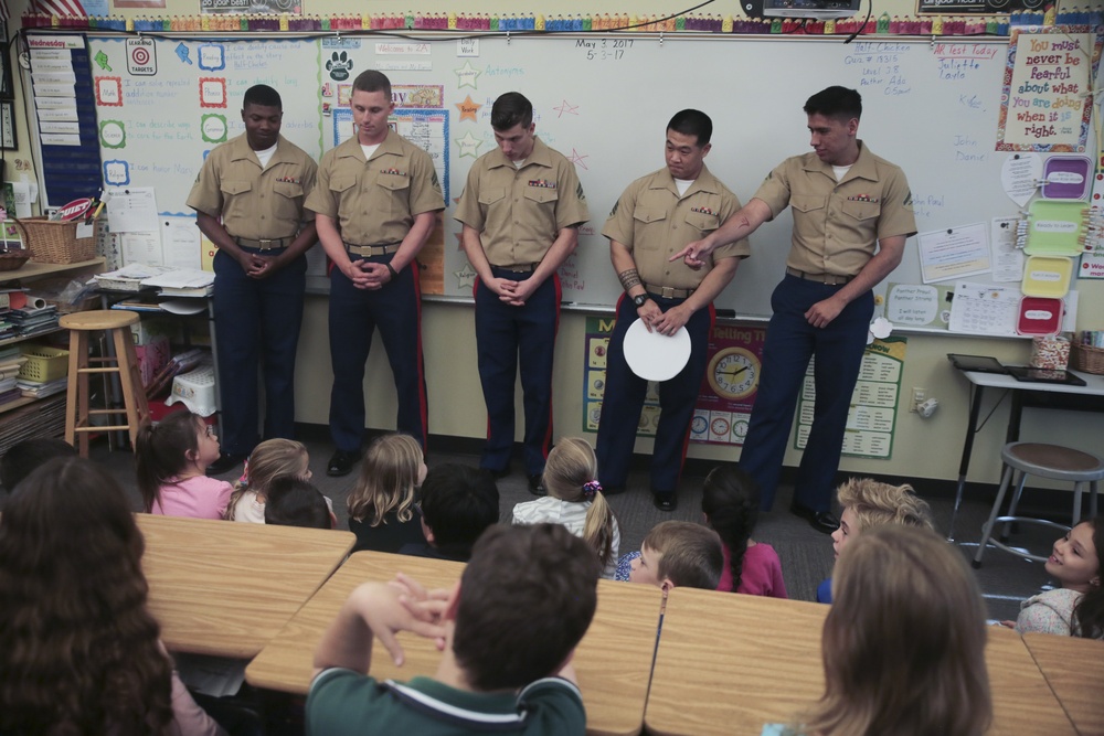 FW PEV: Marines Visit Mary Help of Christians Catholic School