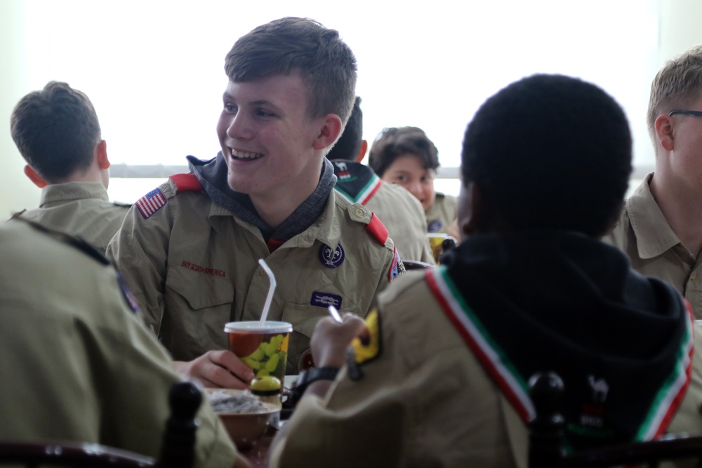 Boy Scouts earn merit badges with ASG-KU