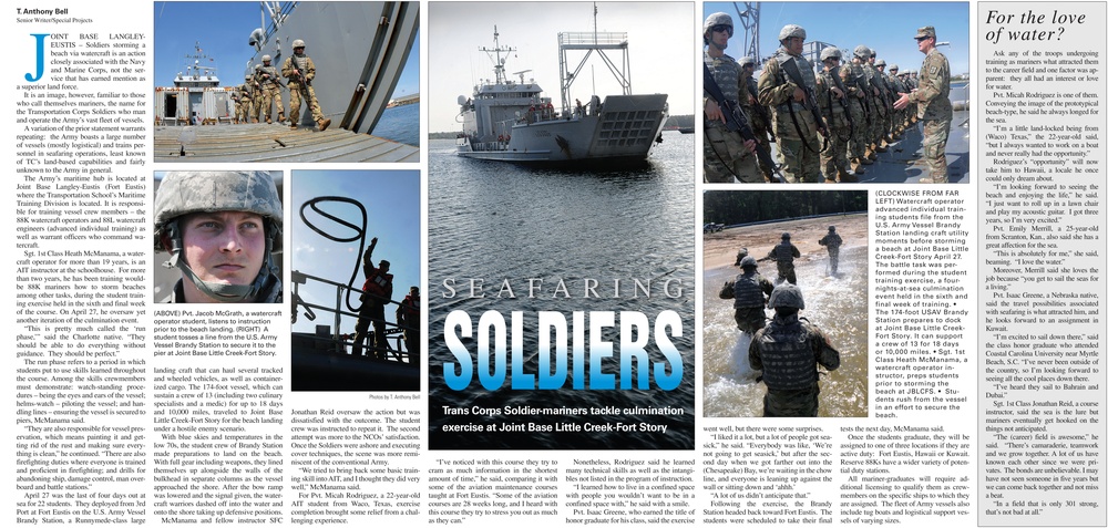 Seafaring Soldiers: Army mariners-in-training tackle culmination exercise