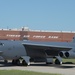 B-52H, 60-0005, portrait with Bldg 3001 in background at Tinker AFB, Okla.