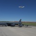 B-52H, 60-0005, portrait with Bldg 3001 in background at Tinker AFB, Okla.