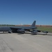 B-52H, 60-0005, portrait with Bldg 3001 in background at Tinker AFB, Okla.