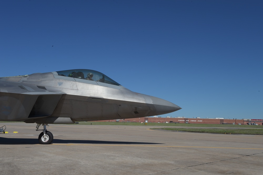 F-22A Raptor visits Tinker AFB, Oklahoma