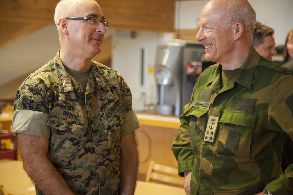 Norwegian Minister of Defense and Chief of Defense visit Værnes Garnison