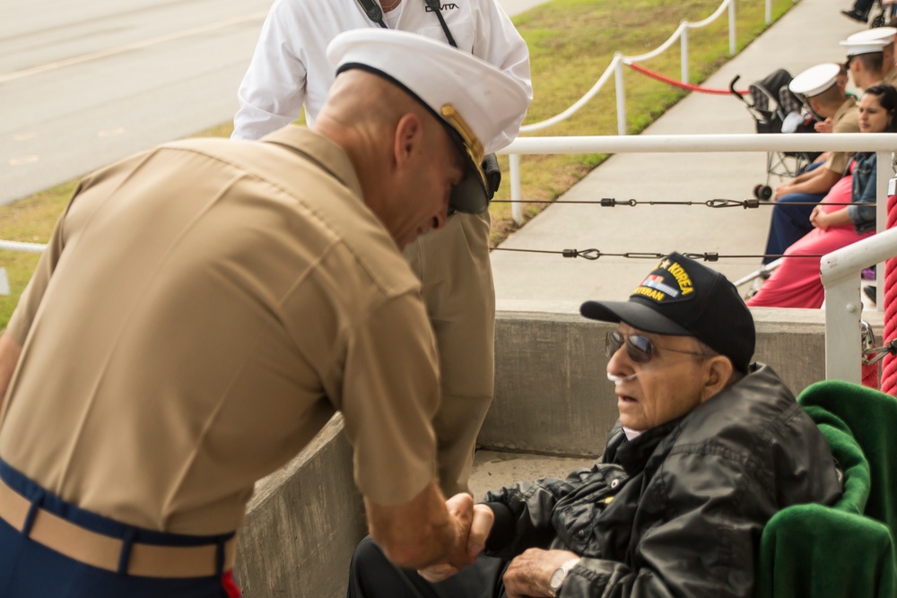 Parris Island welcomes World War II, Korean War vet